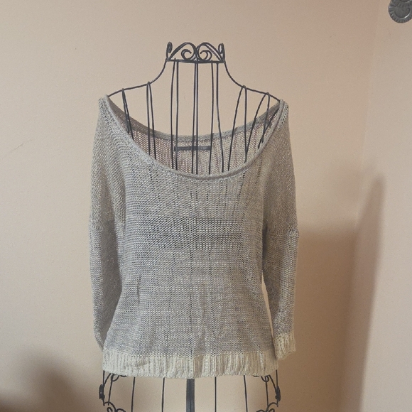 Rubbish Sweaters - Rubbish Cotton Scoop Neck Sweater Size S